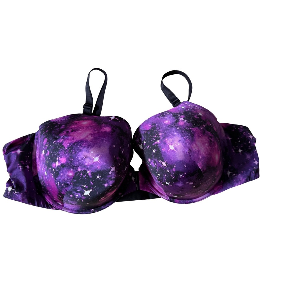Torrid perfect coverage push-up smooth bra in galaxy print